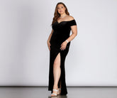 Plus Kira Formal Velvet Sweetheart Dresses